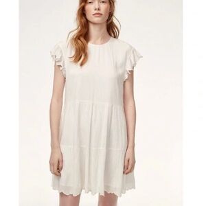 Aritzia Wilfred Ruffle Babydoll Sidonie Dress